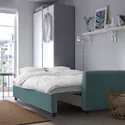 IKEA BRISSUND БРІССУНД, 3-місний диван-ліжко, Хакебо світло-бірюзовий 505.808.60 фото thumb №5