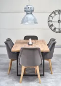 Кухонний стіл HALMAR VENOM 160-210x90 см чорний, дуб вотан фото thumb №8