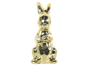 BRW BRW Декоративна фігурка Кролик 20 см золото фото