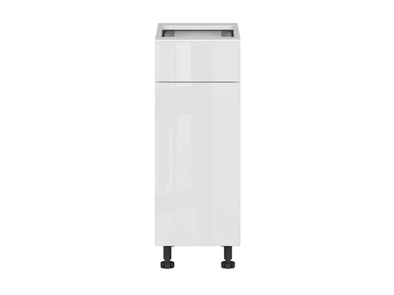 Кухонный шкаф BRW Top Line 30 см правый с ящиком плавного закрывания белый глянец, альпийский белый/глянцевый белый TV_D1S_30/82_P/STB-BAL/BIP фото №1