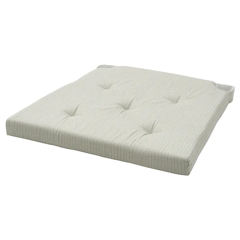 IKEA JUSTINA ЮСТІНА, подушка для стільця, світло-зелений, 42/35x40x4 см 105.635.46 фото №1