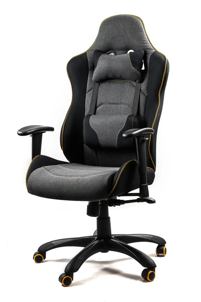 Кресло компьютерное офисное вращающееся HALMAR EVOLVE PRO черный/серый/оранжевый фото №7