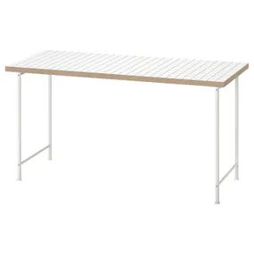 IKEA LAGKAPTEN ЛАГКАПТЕН / SPÄND СПЭНД, письменный стол, белый/антрацит, 140x60 см 295.636.88 фото