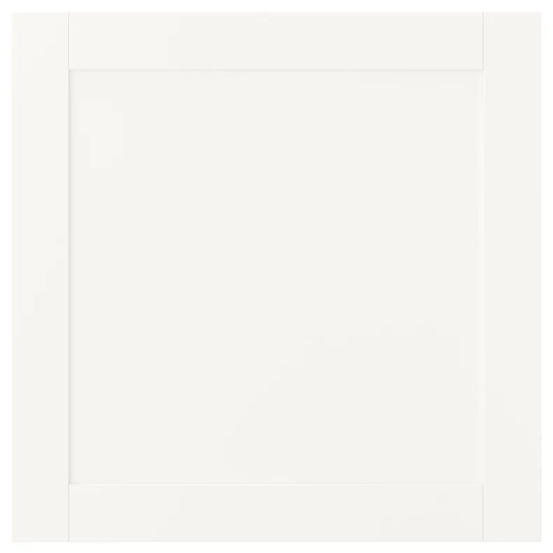 IKEA SANNIDAL САННИДАЛЬ, дверца с петлями, белый, 60x60 см 092.430.37 фото №1