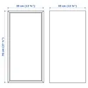 IKEA EKET ЭКЕТ, шкаф с дверцей и 1 полкой, коричневый/орех, 35x35x70 см 005.745.88 фото thumb №2