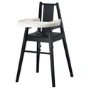 IKEA BLÅMES БЛОМЕС, высокий стульчик со столешн, черный 501.650.79 фото thumb №1