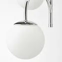 IKEA SIMRISHAMN СИМРИСХАМН, подвесной светильник, 3-рожк, хром / опаловое белое стекло, 55 см 804.078.35 фото thumb №7
