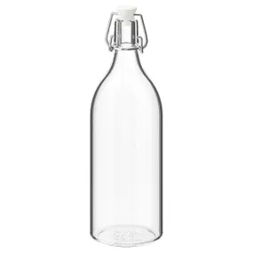 IKEA KORKEN КОРКЕН, пляшка з пробкою, прозоре скло, 1 л 302.135.52 фото