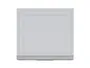 BRW Верхний шкаф для кухни Verdi 60 см с вытяжкой светло-серый матовый, греноловый серый/светло-серый матовый FL_GOO_60/50_O_FL_BRW-SZG/JSZM/IX фото