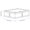 IKEA SKUBB СКУББ, коробка для зберігання, темно-сірий, 69x55x19 см 004.000.03 фото thumb №4