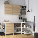 IKEA ENHET ЕНХЕТ, кутова кухня, білий / імітація. дуб 593.381.46 фото thumb №2