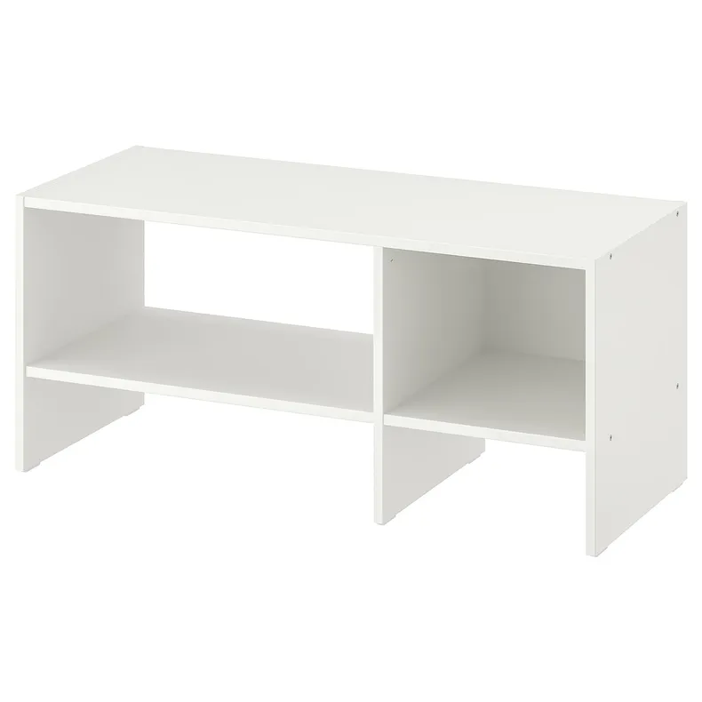 IKEA BAGGEBO БАГГЕБО, тумба под ТВ, белая, 90x35x40 см фото №1