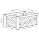 IKEA VÄLTNING, контейнер, натуральный, 25x35x15 см 505.890.02 фото thumb №4