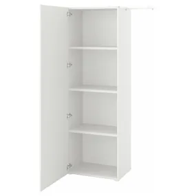 IKEA PLATSA ПЛАТСА, гардероб із 1 дверцятами, білий/ФОННЕС білий, 90-107x42x181 см 394.253.66 фото