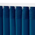 IKEA MAJGULL МАЙГУЛЛЬ, затемнювальні штори, пара, темно-синій, 145x300 см 505.697.49 фото thumb №4