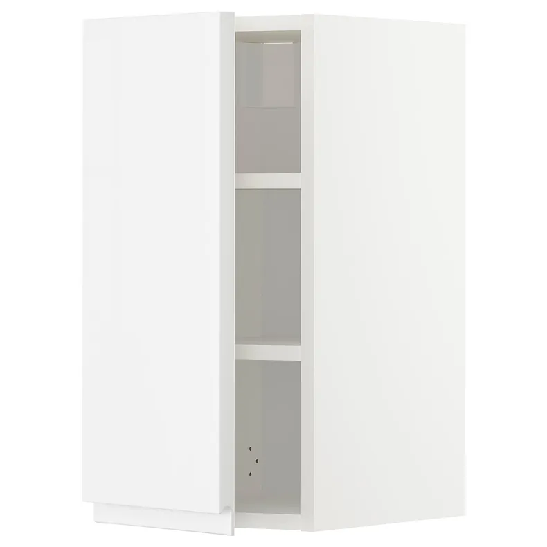 IKEA METOD МЕТОД, навесной шкаф с полками, белый / Воксторп глянцевый / белый, 30x60 см 694.676.99 фото №1