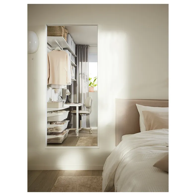 IKEA NISSEDAL НИССЕДАЛЬ, зеркало, белый, 65x150 см 103.203.17 фото №3