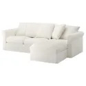 IKEA GRÖNLID ГРЕНЛІД, чохол для 3-місного дивана з кушет, ІНСЕРОС білий 594.070.93 фото thumb №2