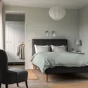 IKEA IDANÄS ИДАНЭС, каркас кровати с обивкой, Темно-серый с пушечным напылением, 140x200 см 704.589.34 фото thumb №2