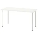 IKEA LAGKAPTEN ЛАГКАПТЕН / ADILS АДИЛЬС, письменный стол, белый, 140x60 см 594.171.53 фото thumb №1