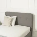Ліжко MEBEL ELITE DENNIS 120x200 см, тканина: сірий фото thumb №5
