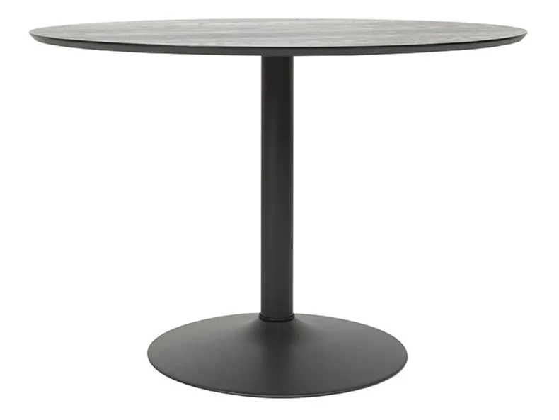 Стол круглый шпонированный BRW Graus, 110 см, черный BLACK-FR фото №1