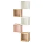 IKEA EKET ЕКЕТ, настінна комбінація для зберігання, різнокольорові / ніжно-рожеві, 70x25x175 см 994.375.02 фото