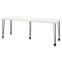 IKEA LAGKAPTEN ЛАГКАПТЕН / KRILLE КРИЛЛЕ, письменный стол, белый / черный, 200x60 см 195.099.89 фото