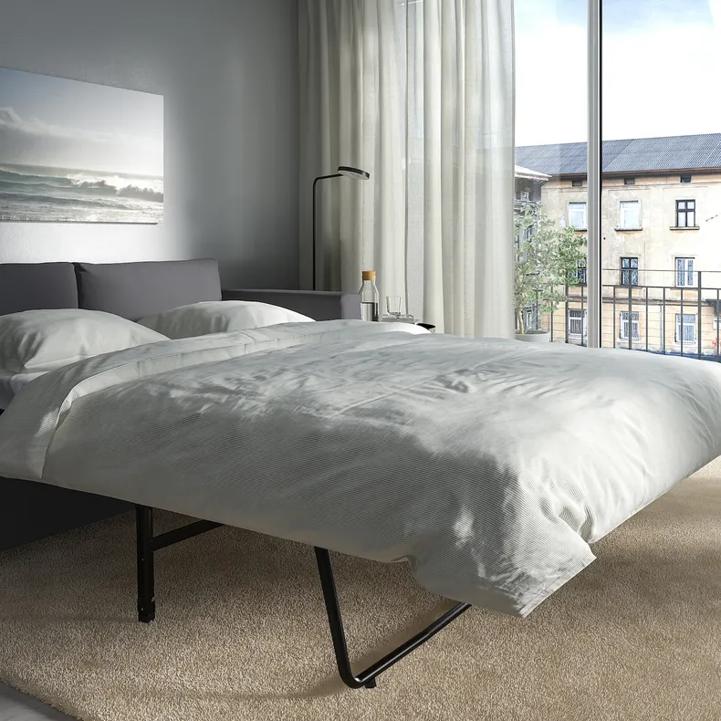 IKEA VIMLE ВІМЛЕ, 2-місний диван-ліжко, ХАЛЛАРП сірий 095.370.30 фото №4