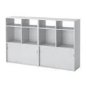 IKEA SPIKSMED СПИКСМЕД, комбинация д / хранения, светло-серый, 155x32x96 см 295.352.90 фото thumb №1