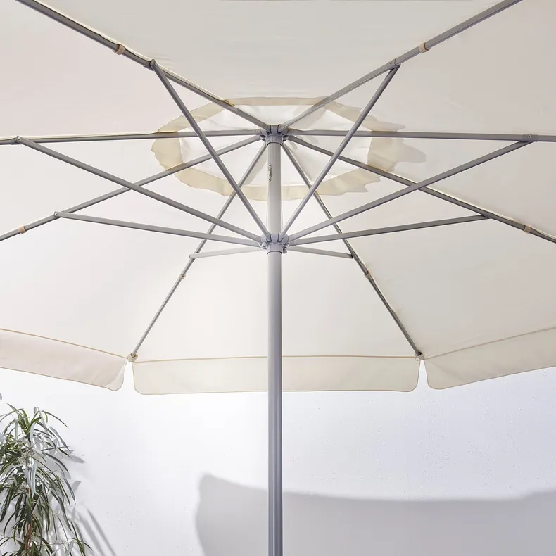 IKEA LJUSTERÖ ЛЬЮСТЕРЭ, зонт от солнца, бежевый, 400 см 202.603.13 фото №3