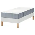 IKEA LYNGÖR ЛЮНГЕР, диван-ліжко, Valevåg середня твердість / легка блакитно-біла, 90x200 см 395.520.24 фото thumb №1