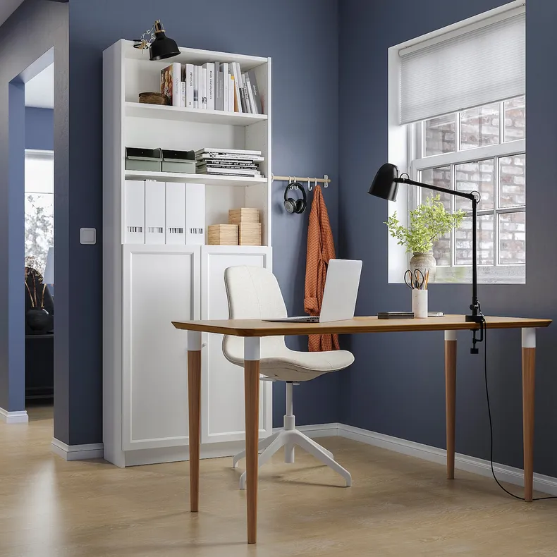 IKEA ANFALLARE АНФАЛЛАРЕ / HILVER ХИЛВЕР, письменный стол, бамбук, 140x65 см 294.177.10 фото №5