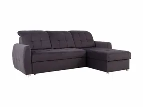 BRW Двосторонній кутовий диван Elan розкладний з каністрою в графітовому велюрі, Елемент 01 Антрацит NA-ELAN-2F.URCBK-G2_BA997F фото