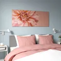 IKEA BJÖRKSTA БЬЙОРКСТА, картина з рамкою, квіти в рожевому/сріблястому кольорі, 140x56 см 495.616.26 фото thumb №3
