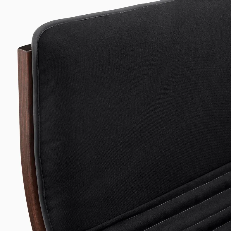 IKEA POÄNG ПОЭНГ, кресло-качалка, коричневый / черный 294.292.37 фото №4