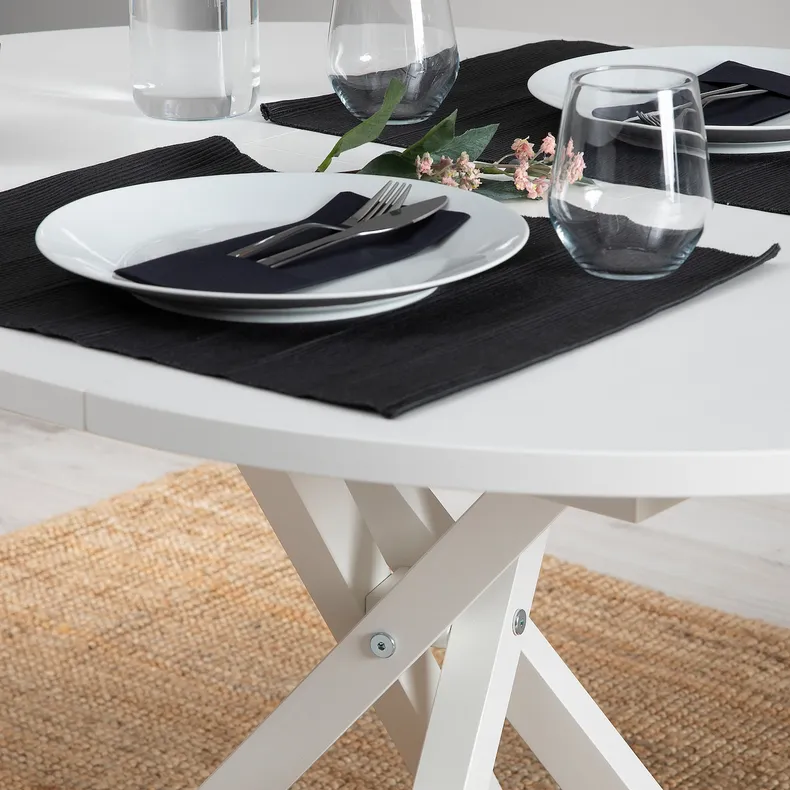 IKEA GRANSTORP ГРАНСТОРТ, розкладний стіл, білий, 90/120x90 см 705.115.35 фото №3