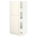 IKEA METOD МЕТОД / MAXIMERA МАКСІМЕРА, висока шафа із шухлядами, білий / БУДБІН кремово-білий, 60x60x140 см 093.726.75 фото thumb №1