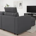 IKEA VIMLE ВІМЛЕ, 3-місний диван із кушеткою, з узголів'ям/ХАЛЛАРП сірий 893.991.24 фото thumb №3