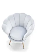 М'яке крісло HALMAR AMORINO світло-блакитний, ніжки - золото фото thumb №9
