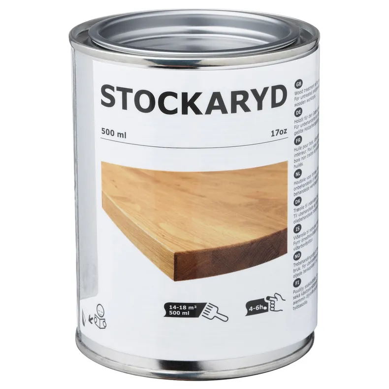 IKEA STOCKARYD СТОККАРЮД, олія для оброблення деревини у прим, 500 мл 202.404.62 фото №1
