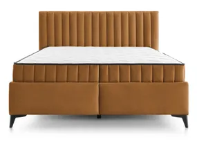 BRW Кровать двуспальная с 2 матрасами и подъемным механизмом BRW JOY, 180x200 см, коричневый LO_KT-JOY-180X200-G2-ELEMENT_07 фото