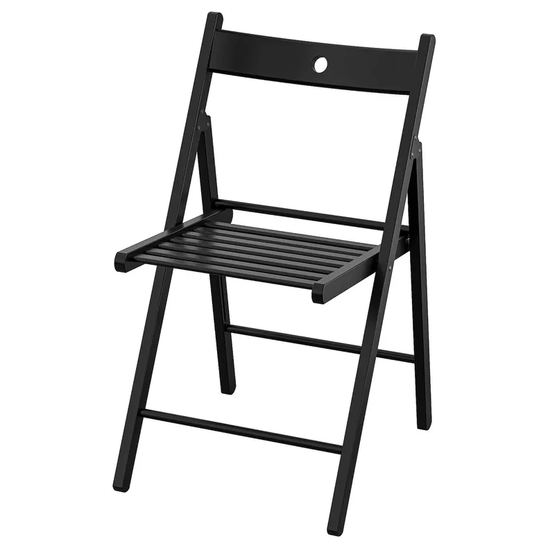 IKEA FRÖSVI ФРЁСВИ, стул складной, черный 105.343.18 фото №1