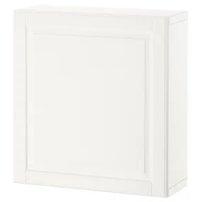 IKEA BESTÅ БЕСТО, стеллаж с дверью, белый / Смевикен белый, 60x22x64 см 194.249.71 фото