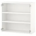 IKEA ENHET ЭНХЕТ, навесной шкаф с 2 полками, белый, 80x30x75 см 604.404.16 фото thumb №1