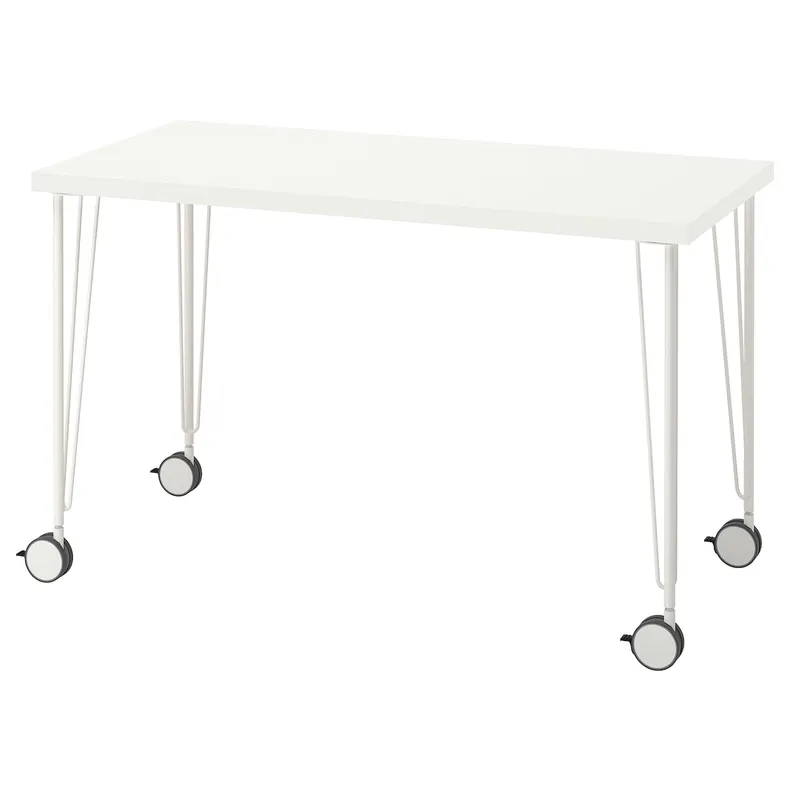 IKEA LAGKAPTEN ЛАГКАПТЕН / KRILLE КРІЛЛЕ, письмовий стіл, білий, 120x60 см 494.167.76 фото №1