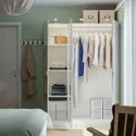 IKEA PAX ПАКС / ÅHEIM ОХЕЙМ, гардероб, комбінація, білий / дзеркальний, 150x60x201 см 894.297.48 фото thumb №2