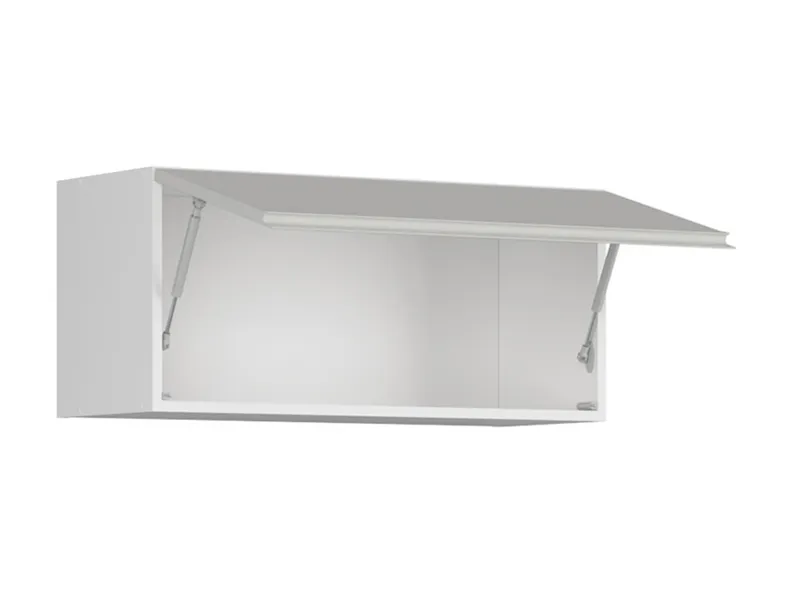BRW Кухонна шафа для кухні 80 см на колесах, світло-сірий глянець, альпійський білий/світло-сірий глянець FH_GO_80/36_O-BAL/XRAL7047 фото №3