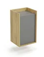 Шкафчик HALMAR MOBIUS 1D : натуральный гикори, фасады - пыльно-серый фото