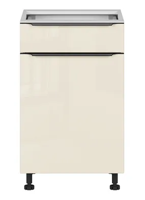BRW Кухонный шкаф Sole L6 50 см левосторонний с ящиком с плавным закрыванием магнолия жемчуг, альпийский белый/жемчуг магнолии FM_D1S_50/82_L/STB-BAL/MAPE фото
